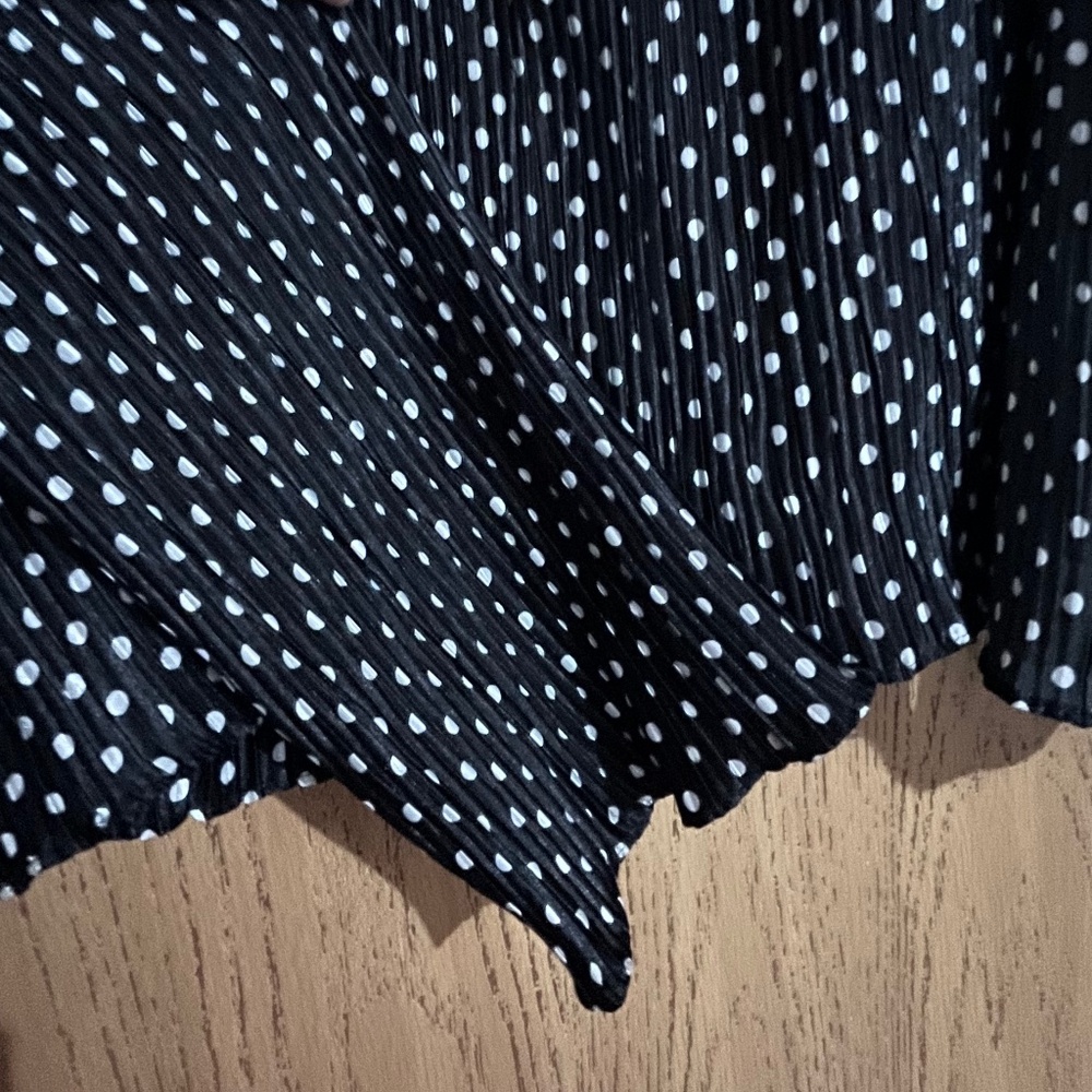 Vintage Victor Costa Women Black & White Polka Dot Tank & Beaded Jacket Sz-12 - Picture 7 of 9